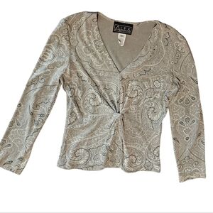 Alex Evenings Women's Top Size Small